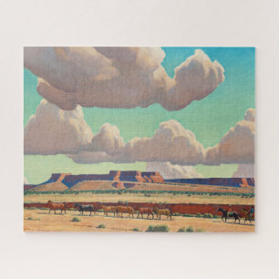 Wide Lands of the Navajo by Maynard Dixon  Jigsaw Puzzle
