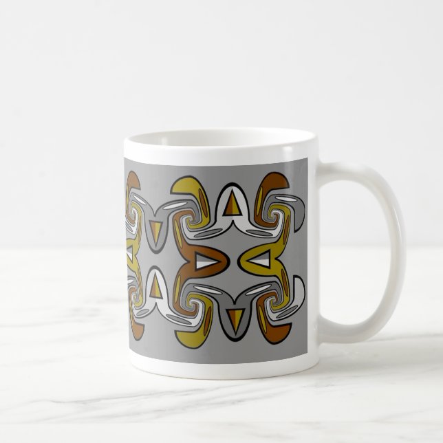 Wide Modern Meets Tribal 2 Coffee Mug (Right)
