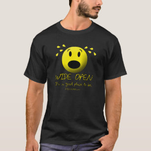 Wide Open Motorcycle Dark Tee Shirt