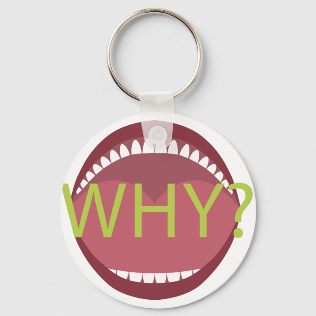 Wide Open Mouth Keychain (Front)