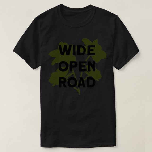 Wide Open Road green black T-Shirt (Design Front)