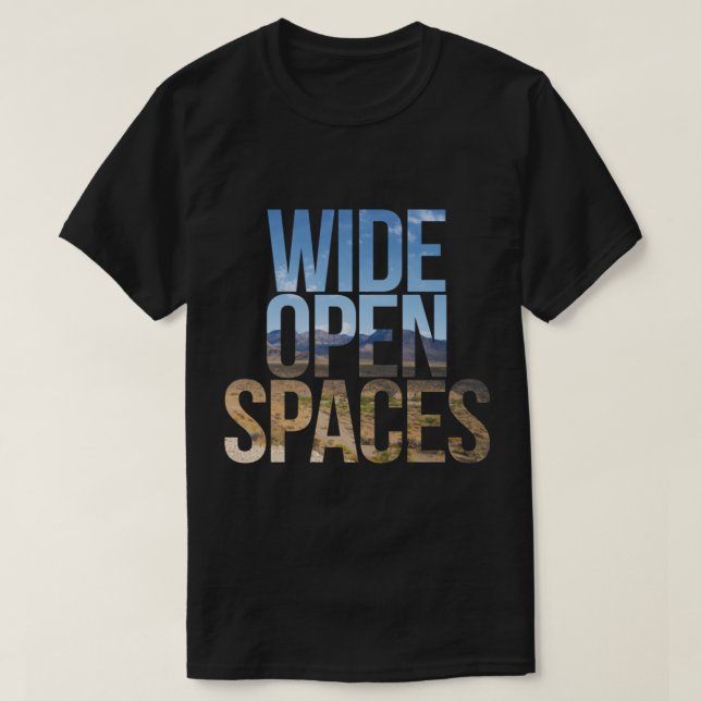 WIDE OPEN SPACES Premium  T-Shirt (Design Front)