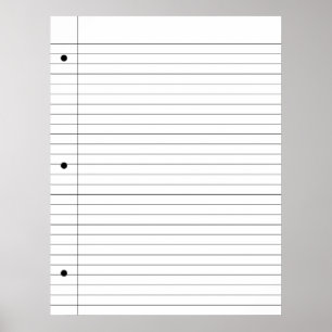 Wide Ruled by Leslie Peppers Poster