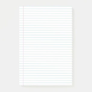 Wide Ruled Notebook Sticky Notes