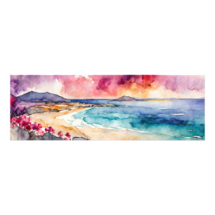 Wide Seascape Mediterranean Purple Serenity      Photo Print