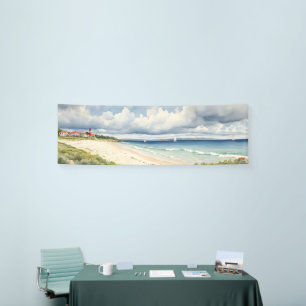 Wide Seascape “Norfolk Living By The Sea” Banner