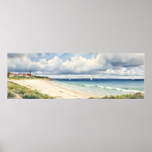 Wide Seascape “Norfolk Living By The Sea” Poster