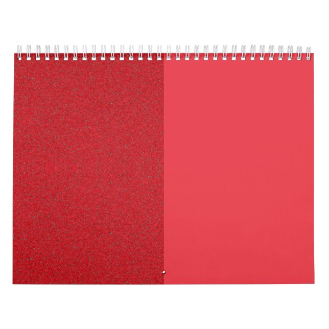 Wide Speckled Tomato Red Wall Calendar – Customize (Cover)