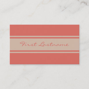 Wide Stripes custom business cards