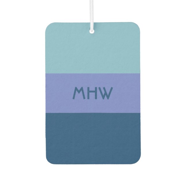 Wide Stripes custom monogram air freshner Freshener (Front)