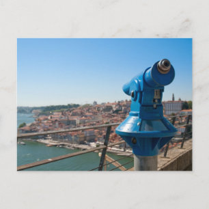 Wide view of the city of Porto Postcard