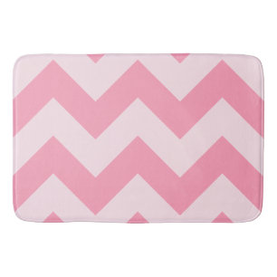 Wide Zigzag Pattern Pinks Bath Mat