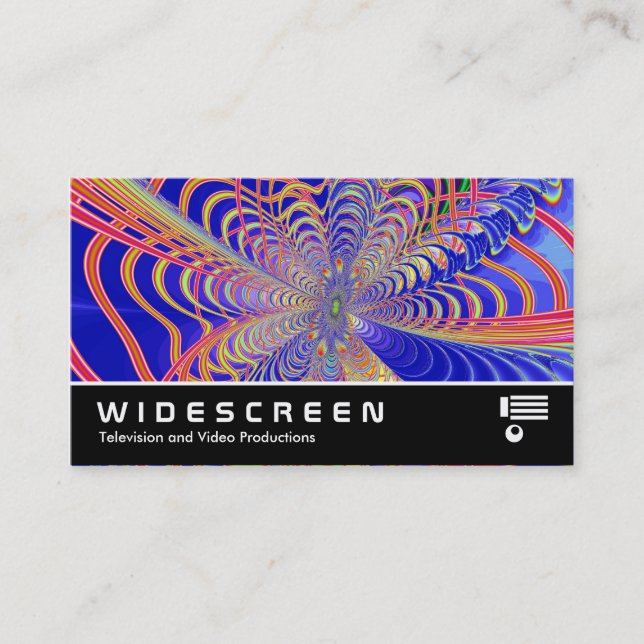 Widescreen 0420 - Fractal Abstract 061012d Business Card (Front)