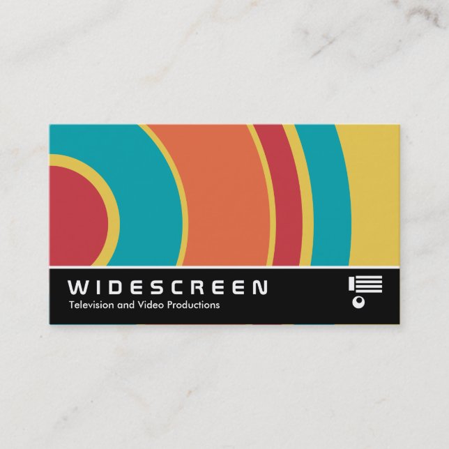 Widescreen 0431 - Colourful  Circle 05 Business Card (Front)