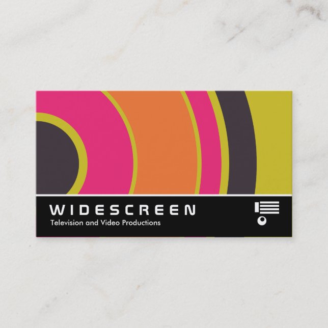 Widescreen 0432 - Colourful  Circle 06 Business Card (Front)