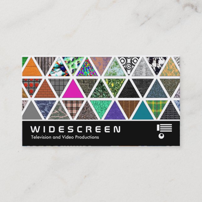 Widescreen 0436 - Triangular Textures 02 Business Card (Front)