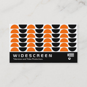 Widescreen 123 Retro Pattern Business Card