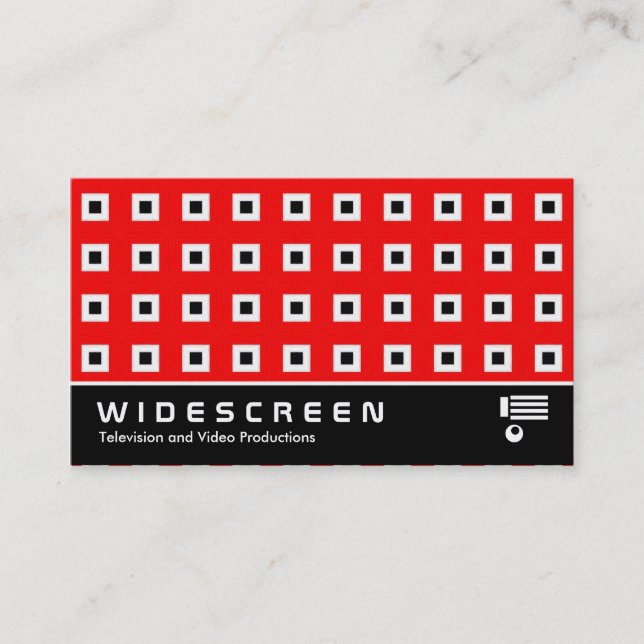 Widescreen 125 Squares Business Card (Front)