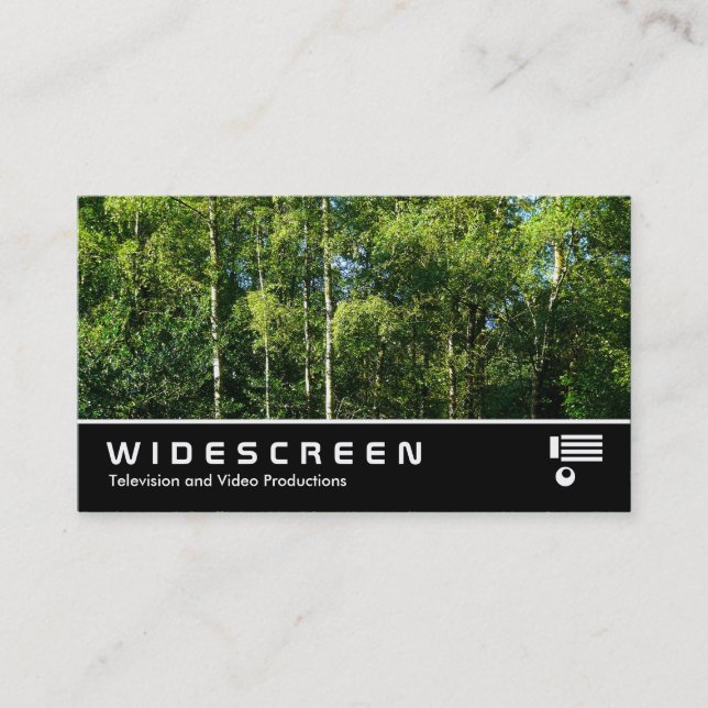 Widescreen 143 - Silver Birch Business Card (Front)