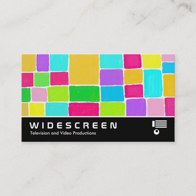Widescreen 156 - Watercolor Composition Business Card (Front)
