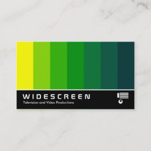 Widescreen 163 - Colour Blend - Yellow to Dk Green Business Card