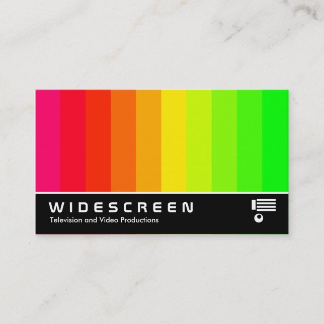 Widescreen 177 - Colour Bars Business Card (Front)