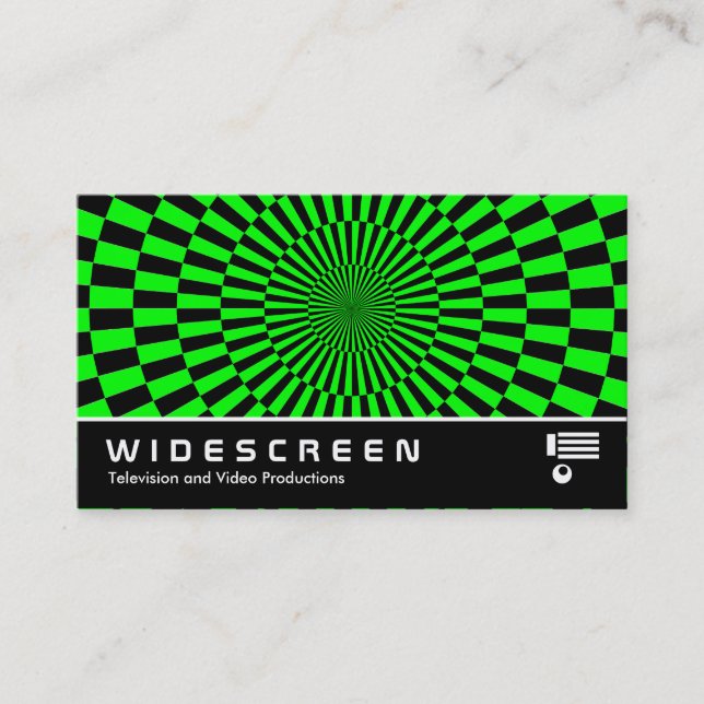 Widescreen 181 - Op Art Business Card (Front)