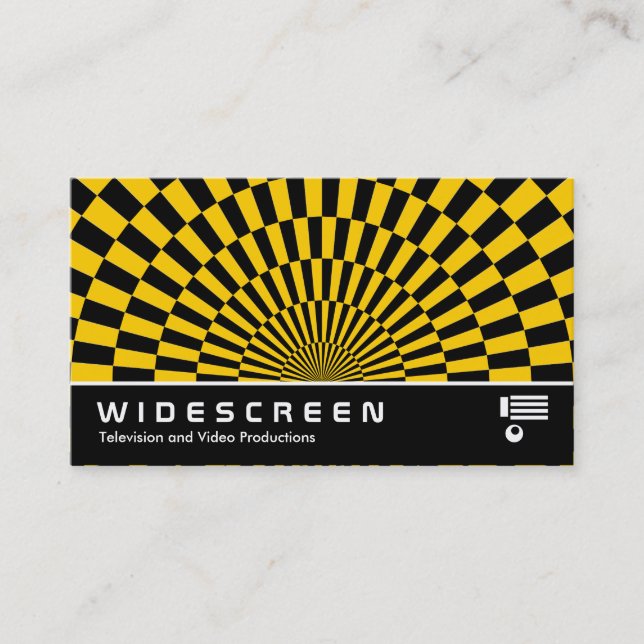 Widescreen 198 - Art Deco Business Card (Front)