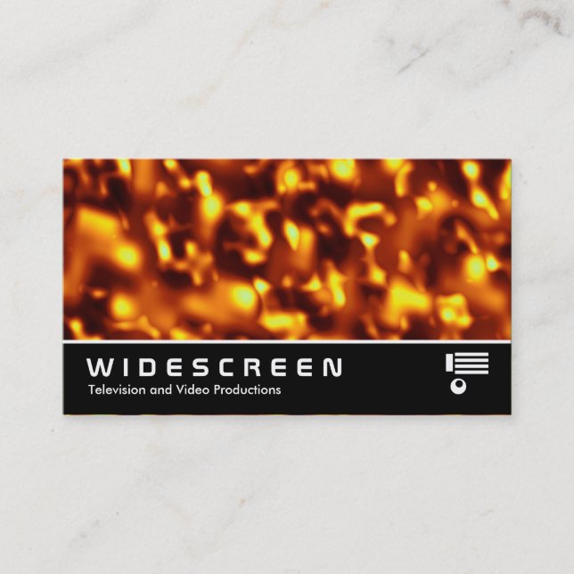 Widescreen 211 - Molten Gold Business Card (Front)