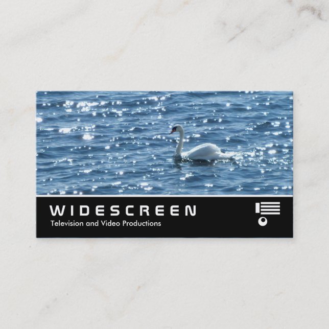 Widescreen 219 - Swan, Cardiff Bay Business Card (Front)