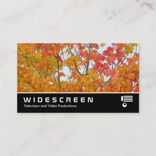 Widescreen 233 - Autumn Leaves Business Card (Front)