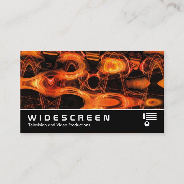 Widescreen 268 - Abstract Flame Business Card (Front)