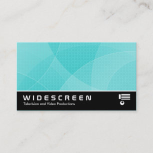Widescreen 294 - Curves - Cyan Business Card