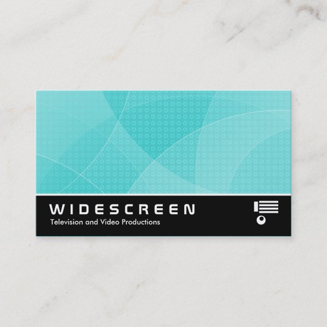 Widescreen 294 - Curves - Cyan Business Card (Front)