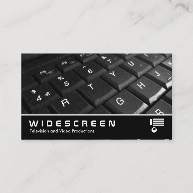Widescreen 301 - Keyboard Business Card (Front)