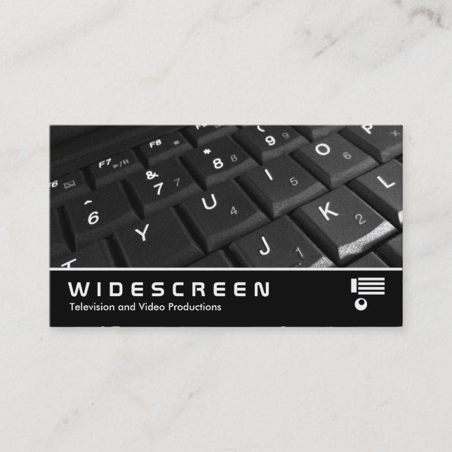 Widescreen 302 - Keyboard Business Card (Front)