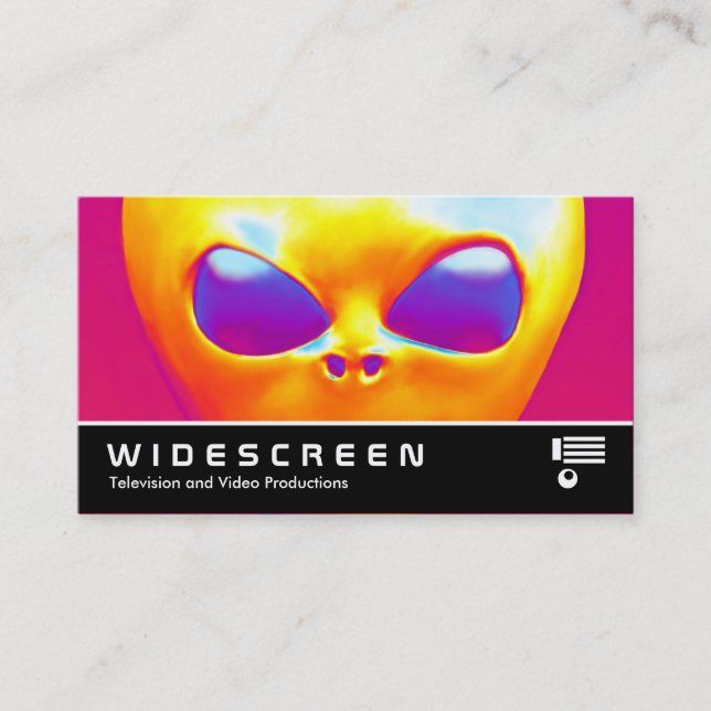 Widescreen 339 - Psychedelic Alien Business Card (Front)
