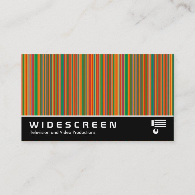 Widescreen 382 - Colourful Stripes 02 Business Card (Front)
