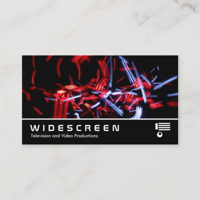Widescreen 404 - Light Trails Business Card (Front)