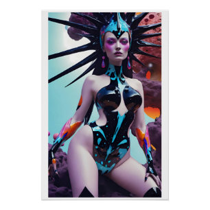 Widow Queen of the Scrum Run Poster