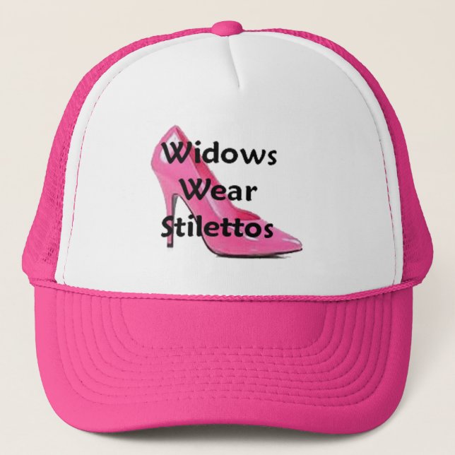 Widows Wear Stilettos Official Logo Trucker Hat (Front)