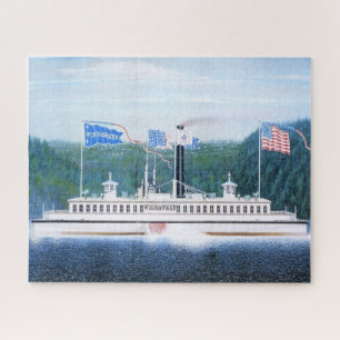 Wiehawken steam ferry 1868 jigsaw puzzle