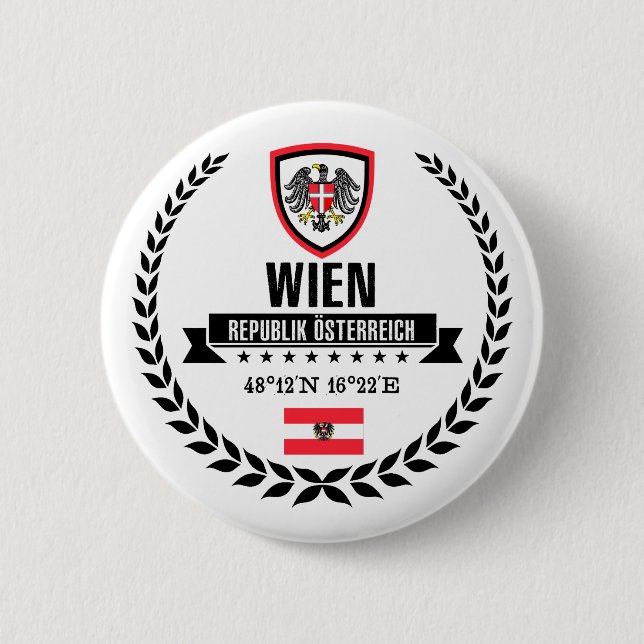Wien 2 Inch Round Button (Front)