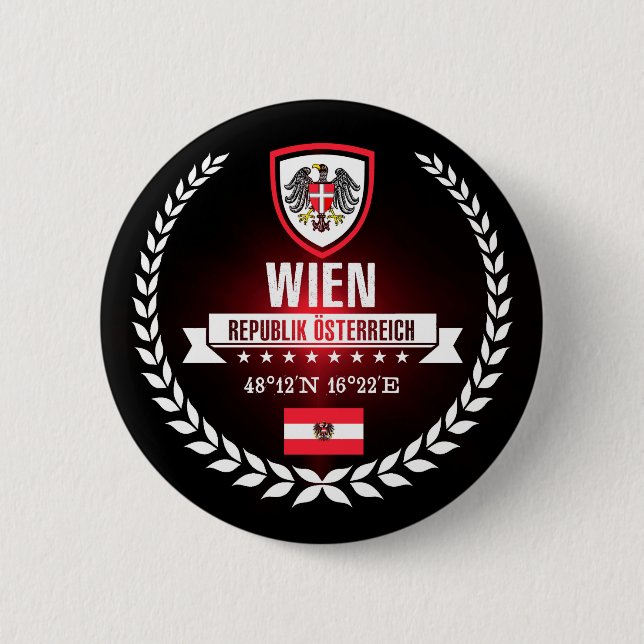 Wien 2 Inch Round Button (Front)