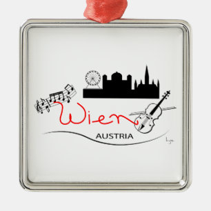 Wien, Austria - Österreich Metal Ornament