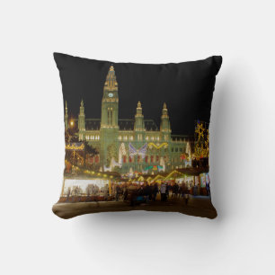 Wiener Christkindlmarkt Throw Pillow