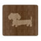 Wiener Dog Glass Cutting Board Kitchen Gift