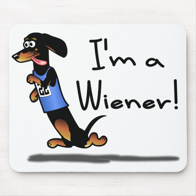 Wiener Dog Race Winner Mousepad (Front)