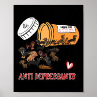 Wiener Dog Sausage Puppy Lover Antidepressants Dac