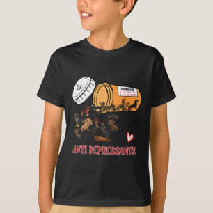 Wiener Dog Sausage Puppy Lover Antidepressants Dac T-Shirt